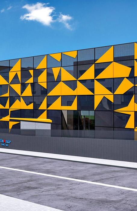 Tüm Ekip İlaç Fabrikası Cephe Tasarımı, Gebze